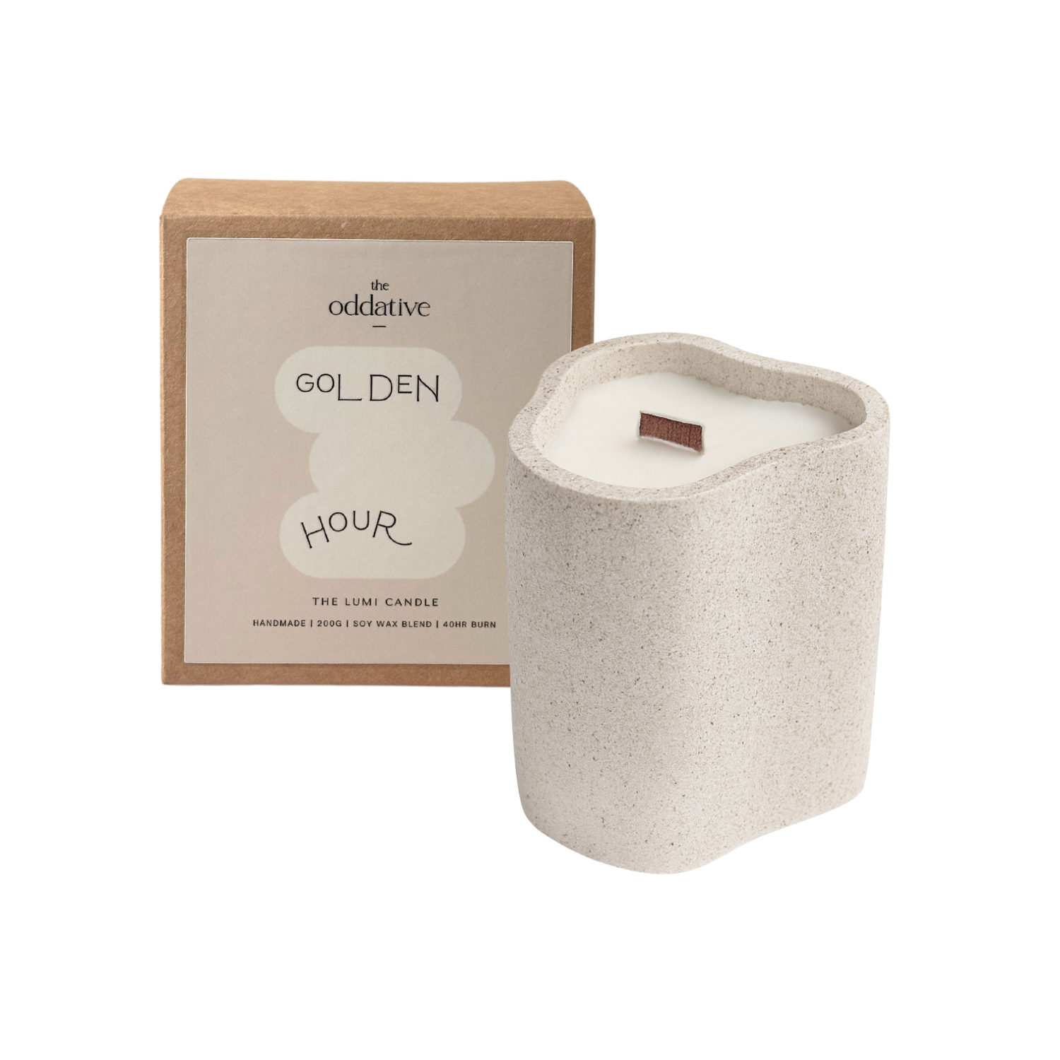 The Lumi Textured Candle - Golden Hour