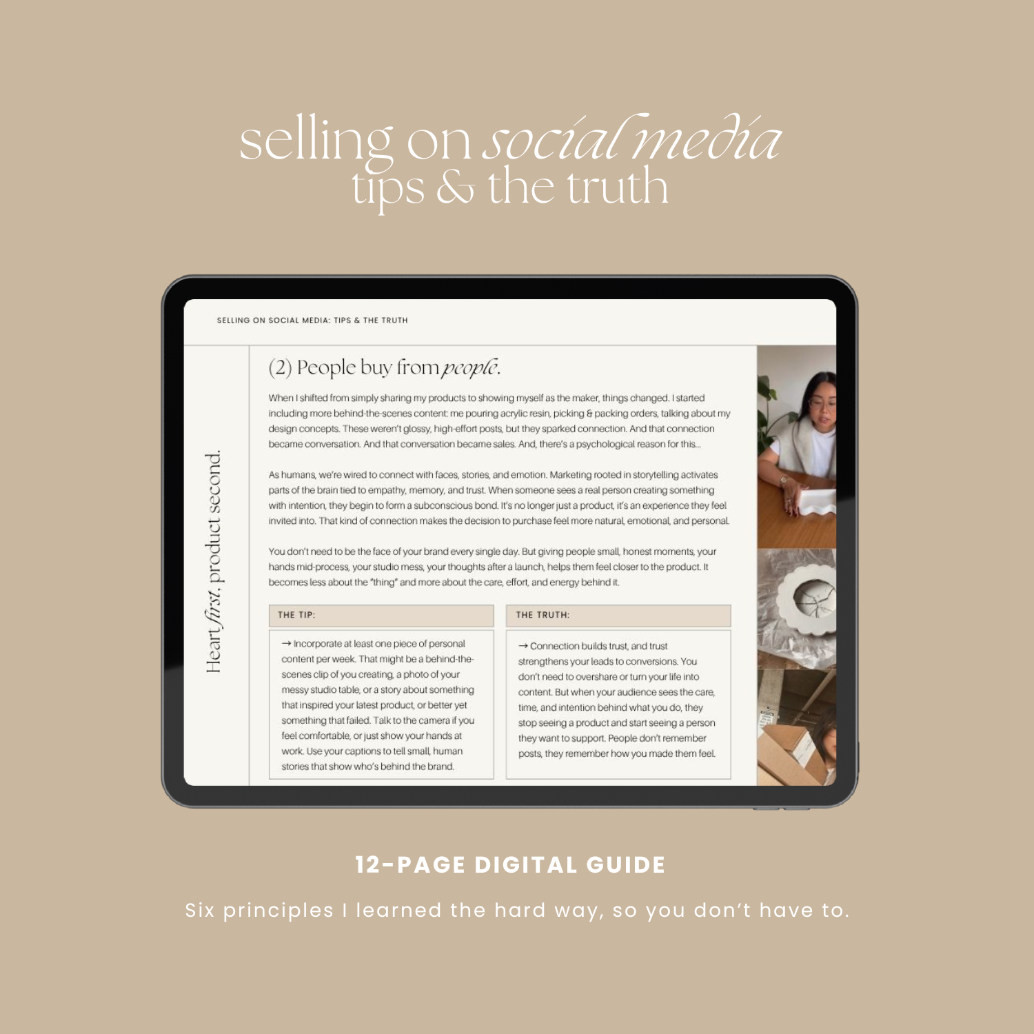 6 Tips & The Truth About Selling On Social Media - Free Digital Guide