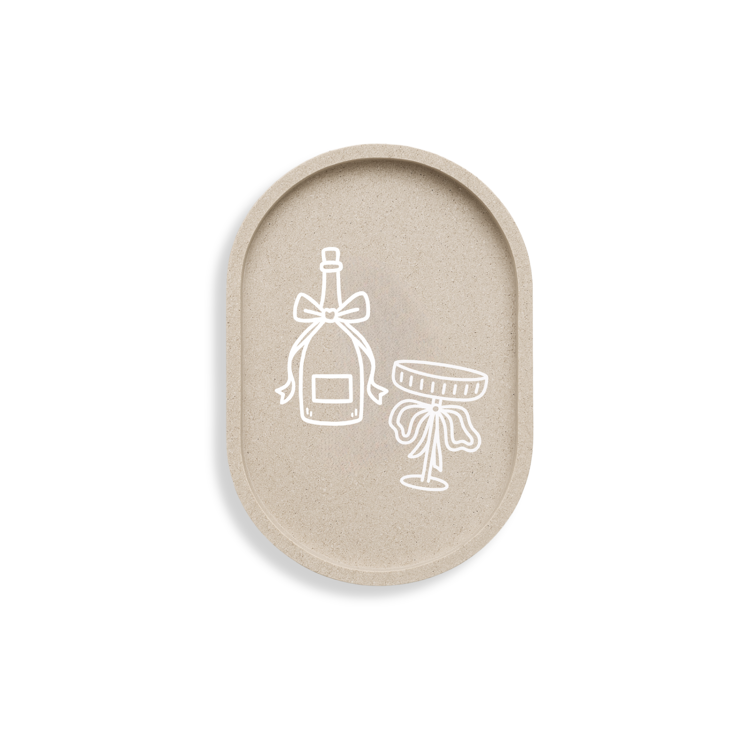 The Forme Personalised Tray - Champagne & Coupe