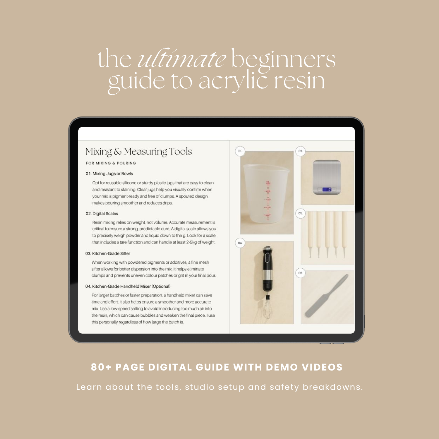 The Ultimate Beginners Guide To Acrylic Resin - Exclusive Digital Guide